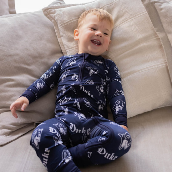 PREORDER Duke University® Navy Gothic Romper - Monkeeroos