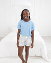 Silly Goose Blue Youth Girls Shorts Set