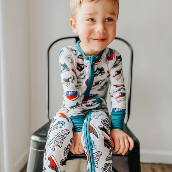 Sneakerheads Romper - Monkeeroos
