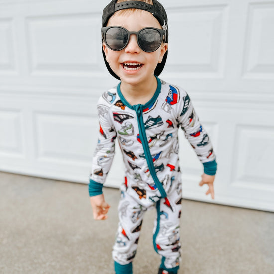 Sneakerheads Romper - Monkeeroos