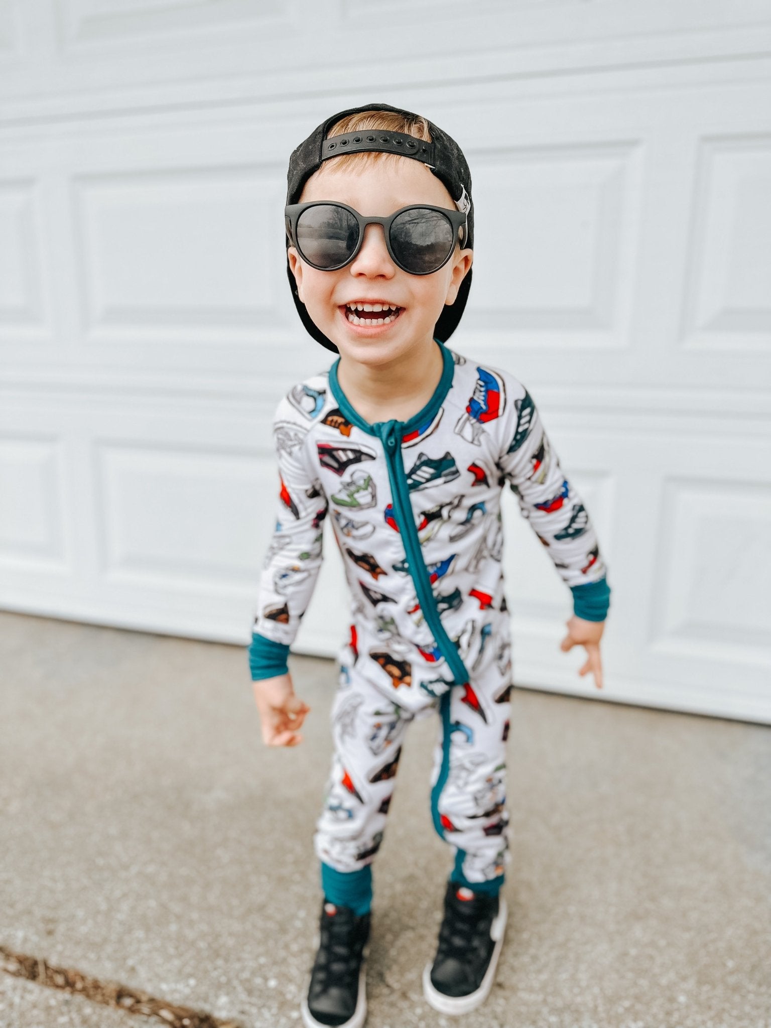 Sneakerheads Romper - Monkeeroos