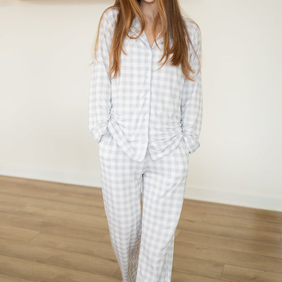 Sullivan's Gingham Adult Unisex Button Down Set - Monkeeroos
