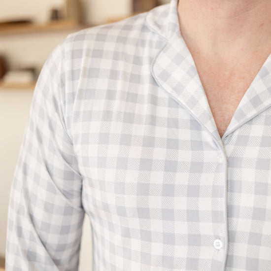 Sullivan's Gingham Adult Unisex Button Down Set - Monkeeroos