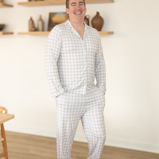 Sullivan's Gingham Adult Unisex Button Down Set - Monkeeroos