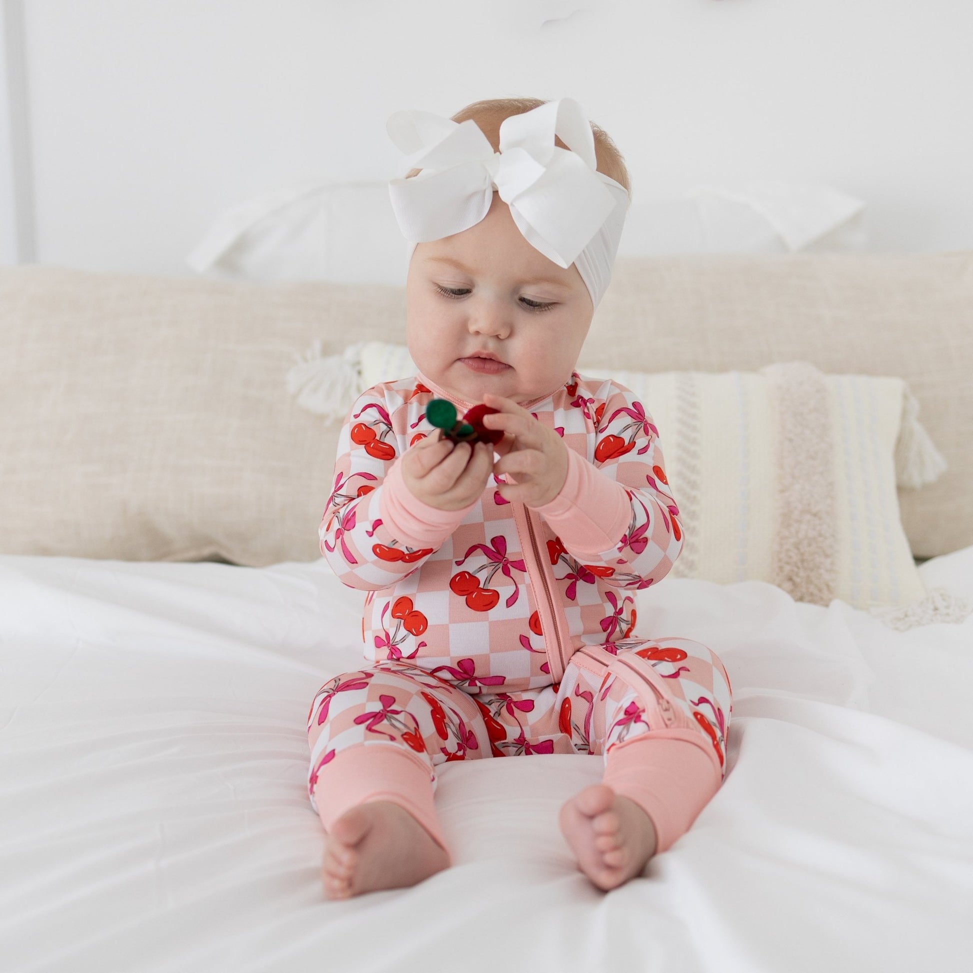 Sweet Cherry Love Romper - Monkeeroos