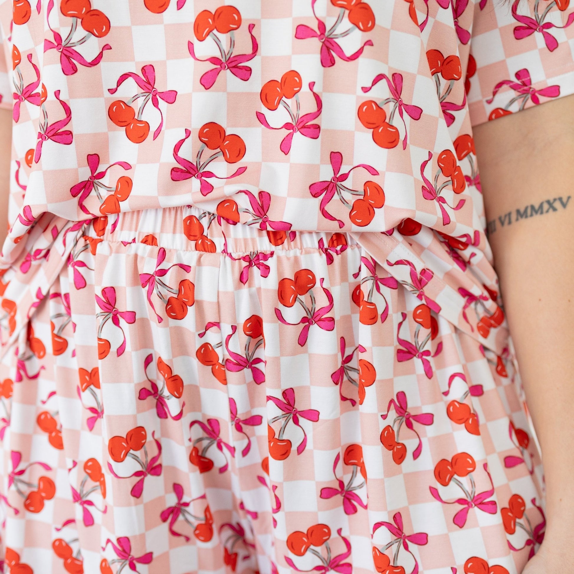 Sweet Cherry Love Weekender Shorts Set - Monkeeroos