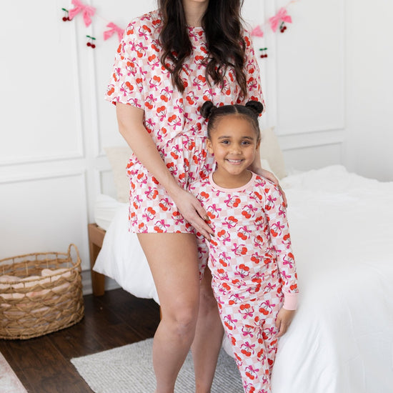 Sweet Cherry Love Weekender Shorts Set - Monkeeroos