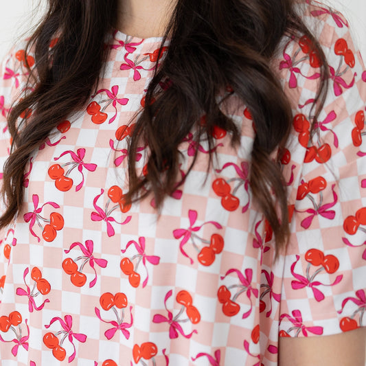 Sweet Cherry Love Weekender Shorts Set - Monkeeroos