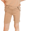 Tan Toddler Biker Shorts - Monkeeroos