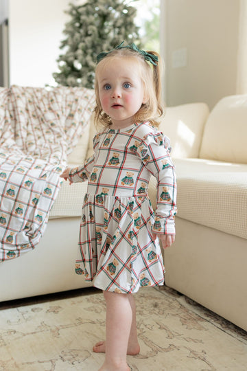 Vintage Teddy Bodysuit Twirl Dress - Monkeeroos