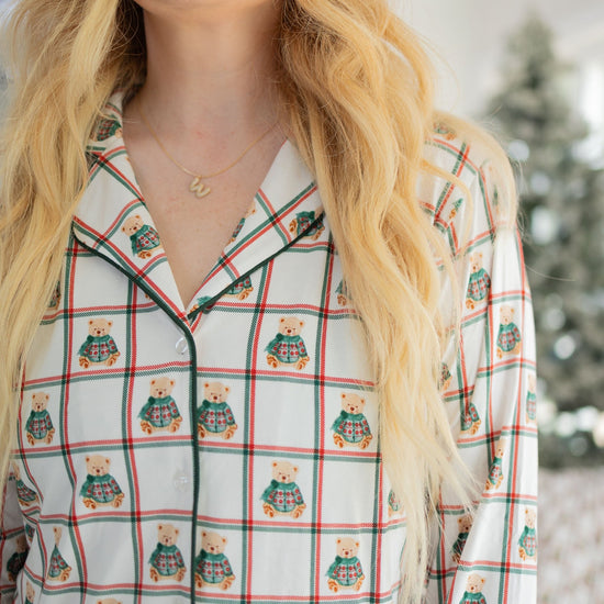 Vintage Teddy Unisex Adult Button Down Set - Monkeeroos
