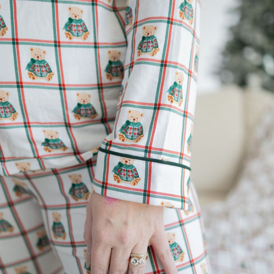 Vintage Teddy Unisex Adult Button Down Set - Monkeeroos
