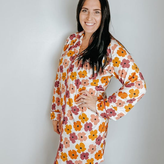 XL Blossom Women's Button Up Dress - Monkeeroos